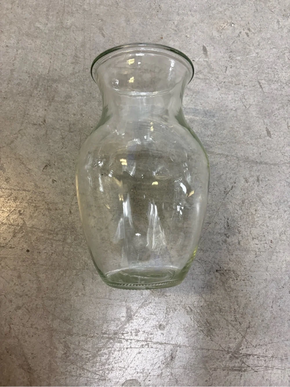 Clear Glass Vase for Floral Arrangements
